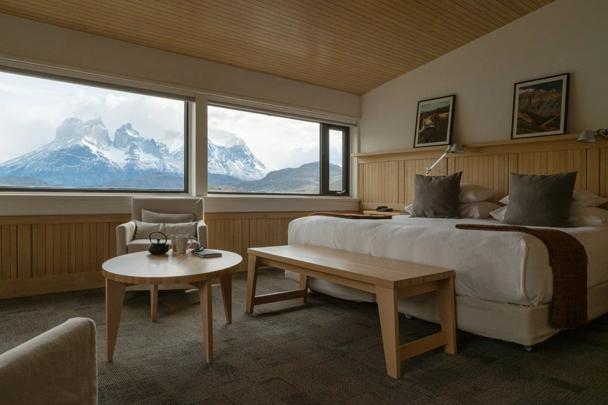 Suíte do Explora Torres del Paine com vista para as montanhas